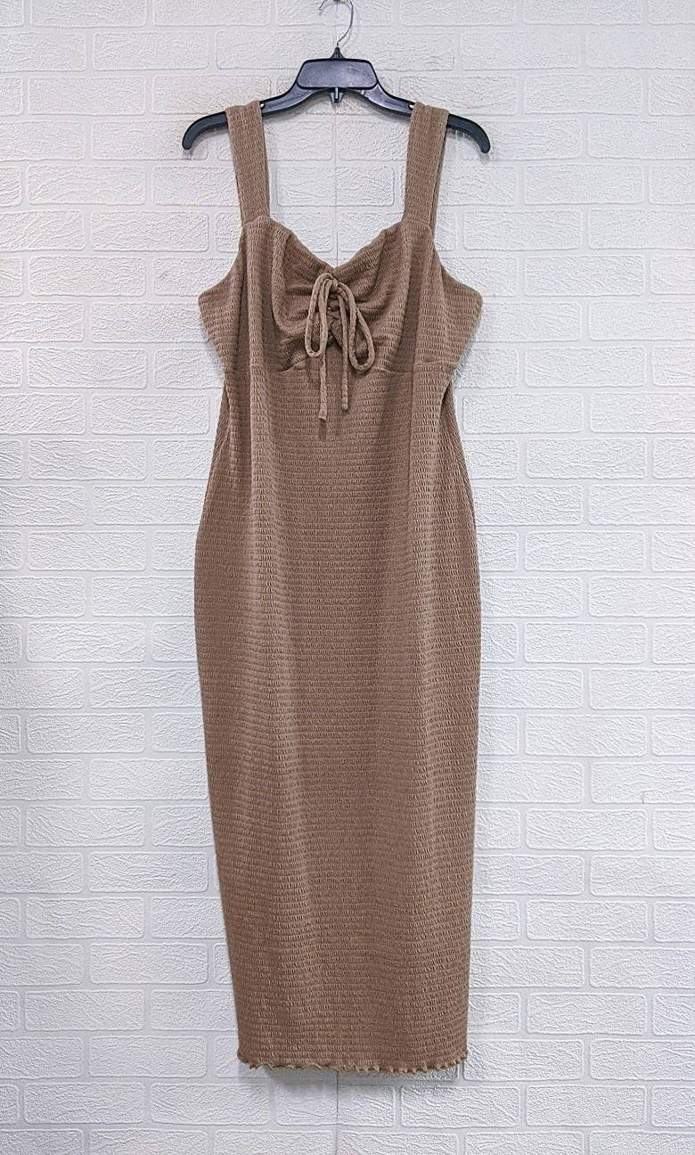 Plus Size Smocked Midi Dress