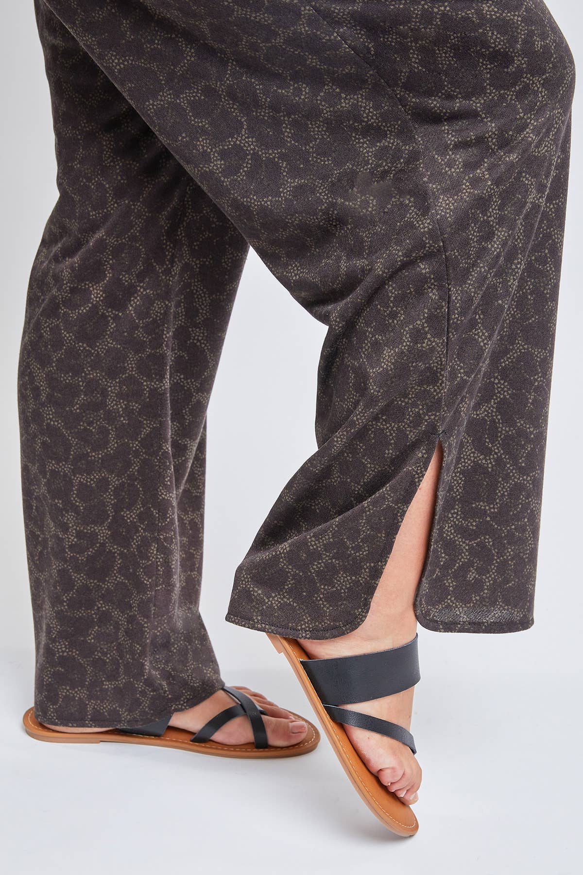 Missy Plus Size Drawstring Wide Leg Pant